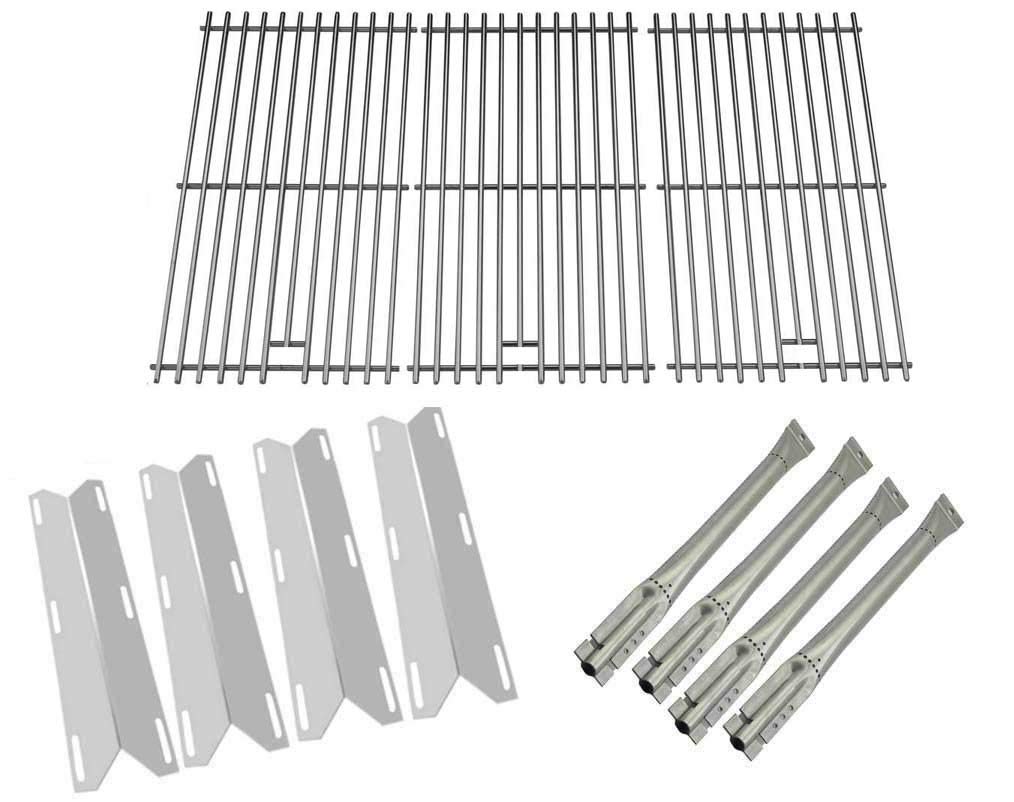 Nexgrill 720-0677 Gas Grill Replacement Parts Kit - Stainless Steel Cooking Grates, Heat Plates & Burners - Perfect for Outdoor BBQ, Backyard Grilling & Patio Parties