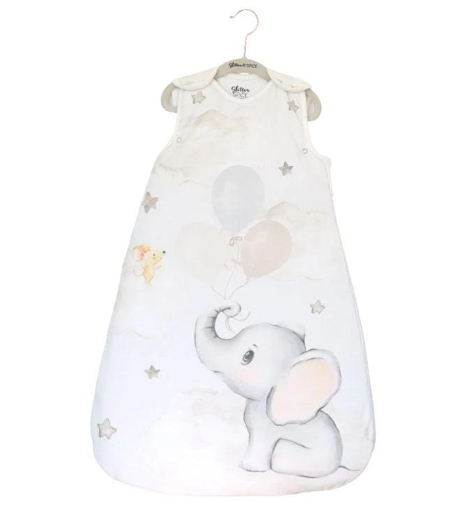 Glitter and Spice Baby Sleepsack Up & Away 0-6 Months TOG 2.5 - Soft & Safe Swaddle Blanket for Newborns, Perfect for Nursery, Travel & Bedtime