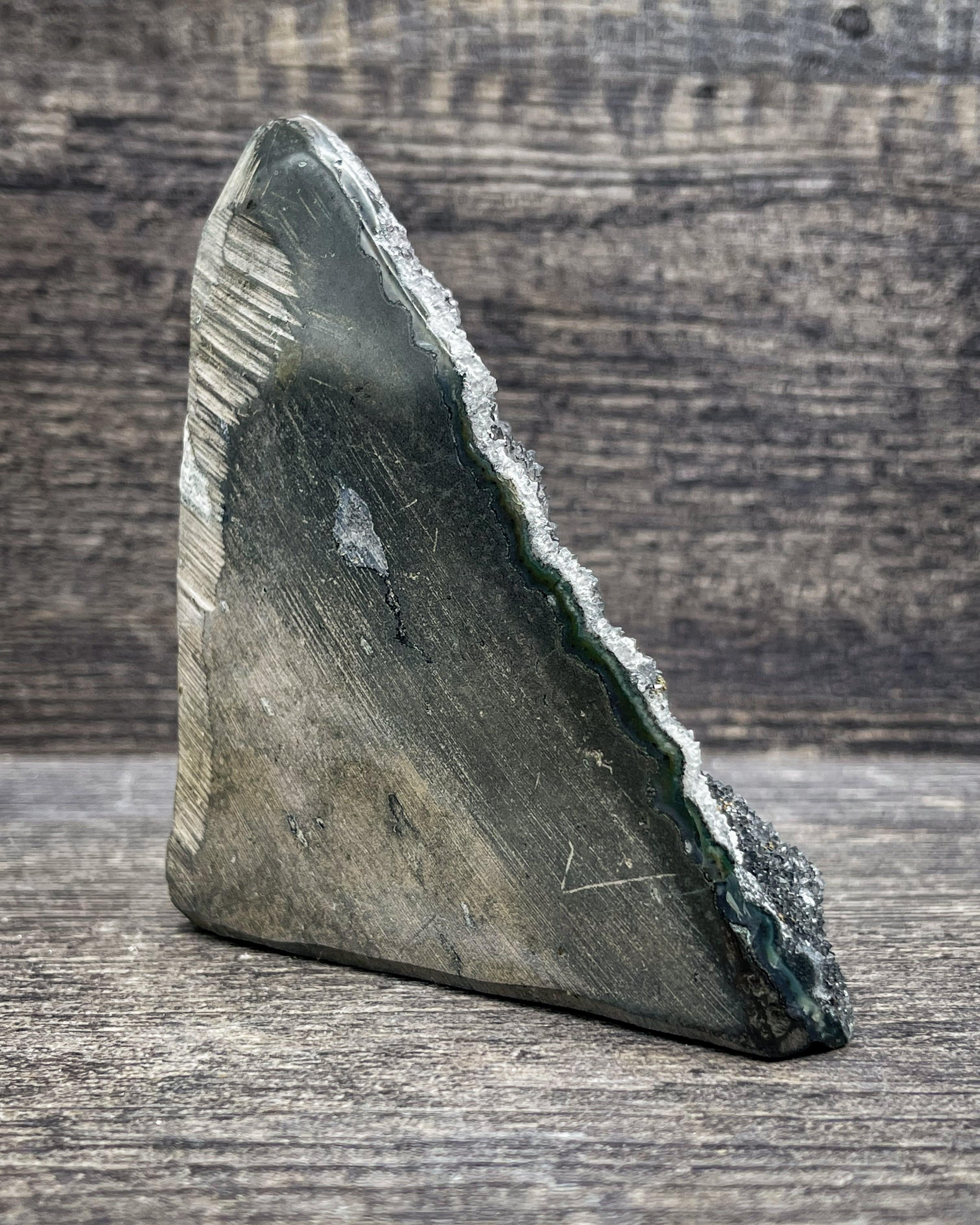 Natural Black Amethyst Crystal Cluster - 700g Raw Healing Stone for Meditation, Reiki, and Home Decor