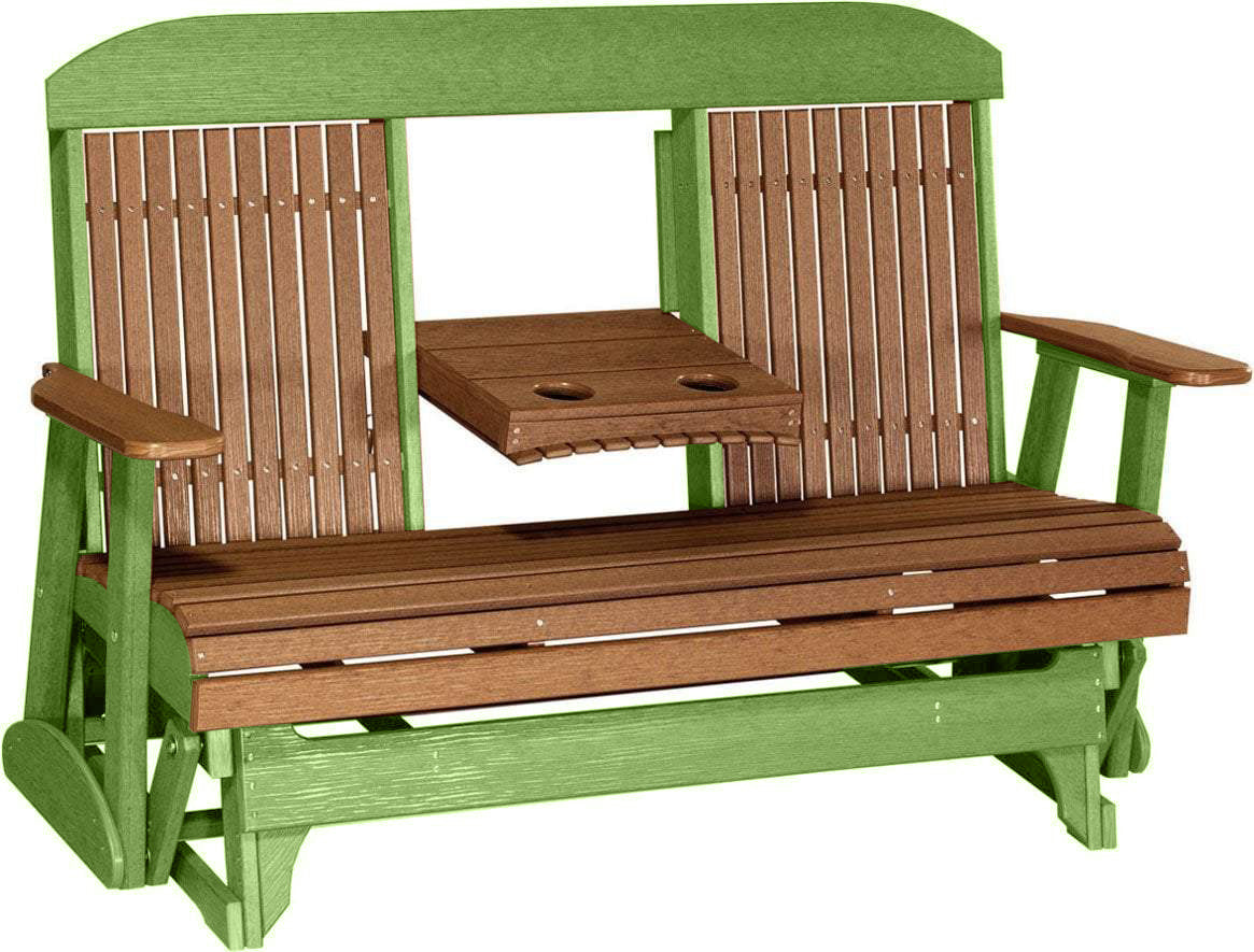 Antique Mahogany on Lime Green
