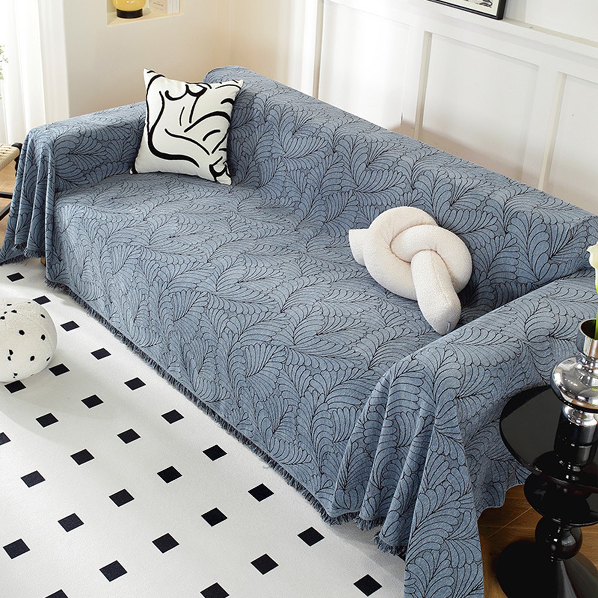 Premium Luxe Leaf Sofa Cover - Soft, Durable & Stylish for Living Room, Bedroom - Perfect for Home Decor & Protection