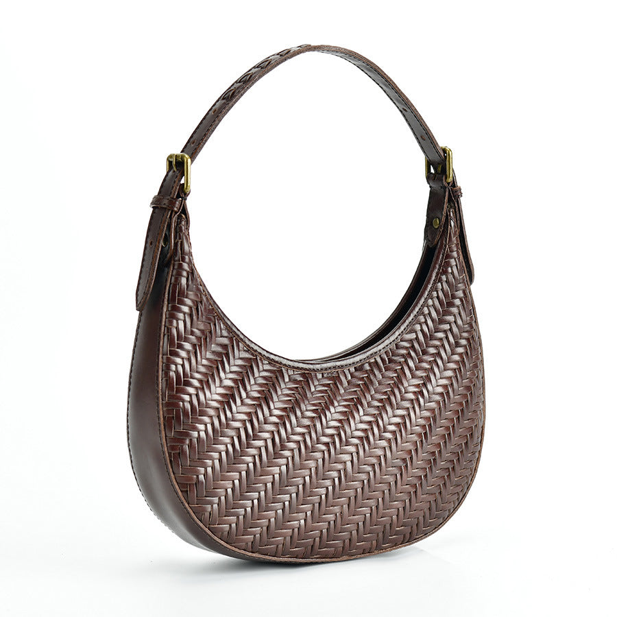 Handwoven Crescent Shoulder Bag for Women - Boho Crossbody Purse with Adjustable Strap - Perfect for Travel, Shopping & Everyday Use