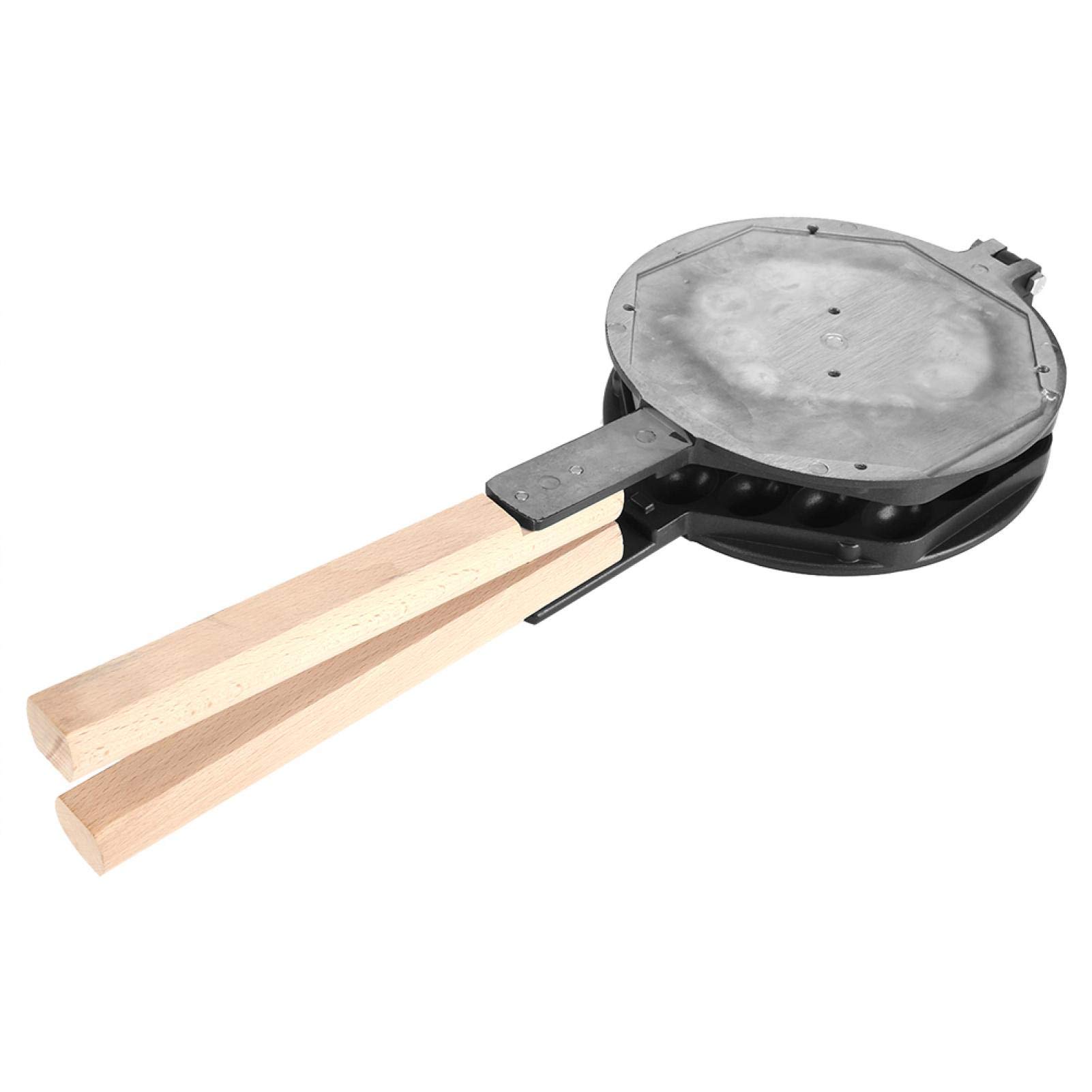 Raguso Stainless Steel Nonstick Egg Bubble Waffle Maker - Commercial & Home Use Waffle Pan for Bubble Egg Puffs, Pancakes, and Baking | Perfect for Breakfast, Brunch, and Cafes