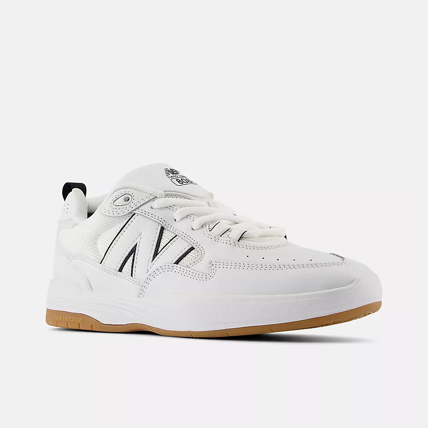 New Balance Numeric 808 Tiago Lemos Skateboarding Shoes - White/Black - High-Performance Skate Shoes for Street & Park Riding