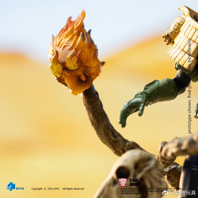 1/18 Scale HIYA 4-Inch Action Figure - Exquisite Mini Series Judge Anderson vs The Dark Judges - Perfect for Collectors, Display & Diorama Scenes