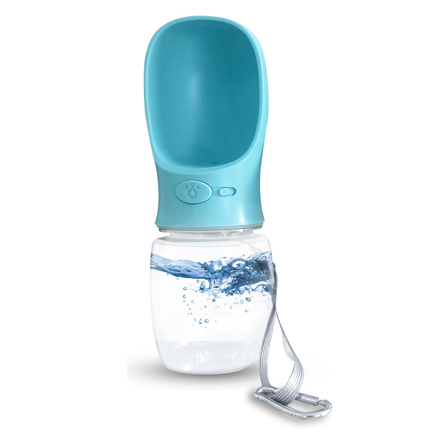 Pret & Lively 12oz Leak Proof Pet Water Bottle - BPA Free Reusable Travel Water Dispenser for Dogs, Cats & Rabbits - Perfect for Hiking, Walking, Jogging & Service Dog Vests - Durable Food Grade Plastic Design