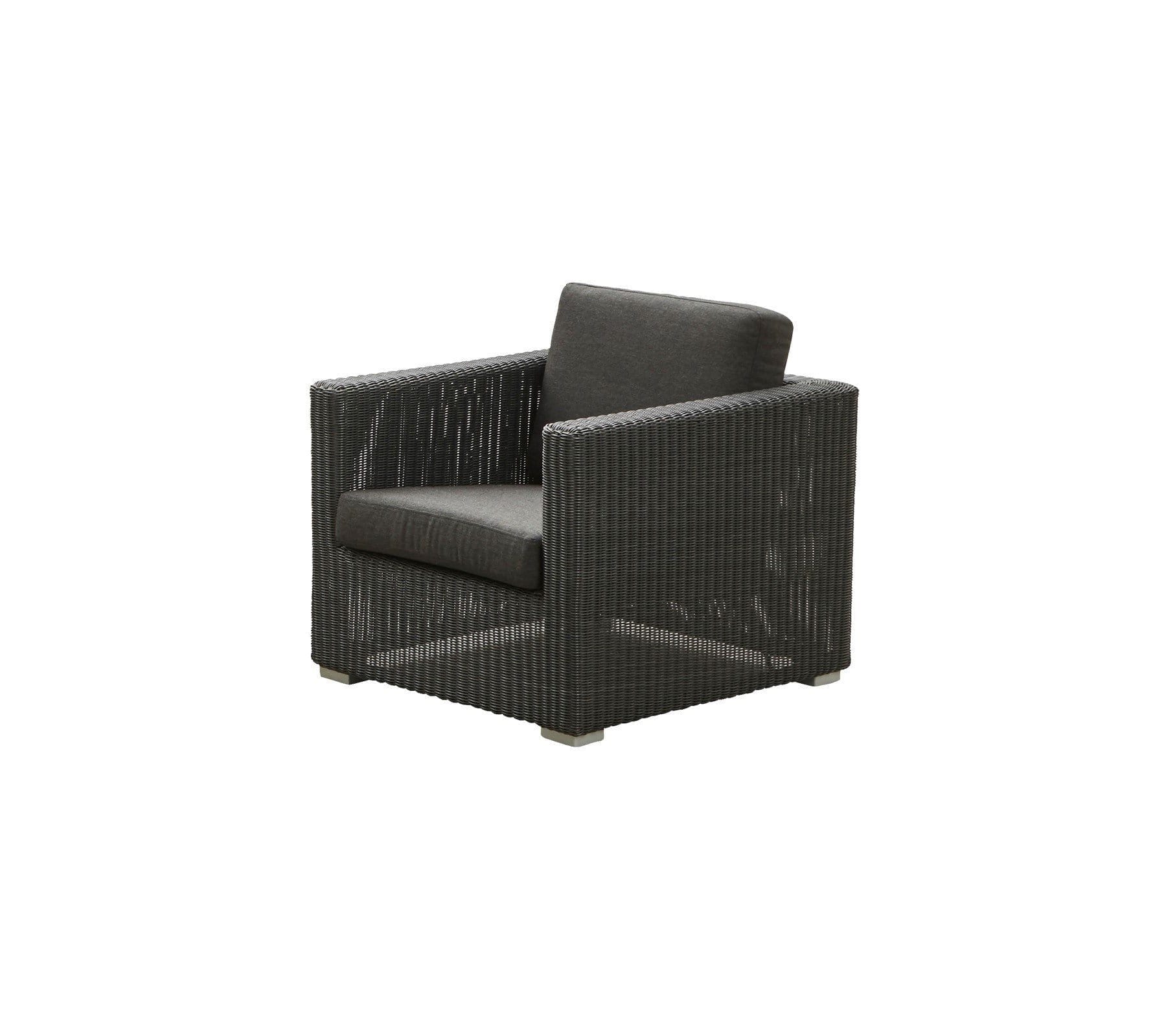 Chester Lounge Weave Coastal Outdoor Chair - Waterproof Wicker Patio Furniture for Poolside, Beach, Garden & Backyard Relaxation