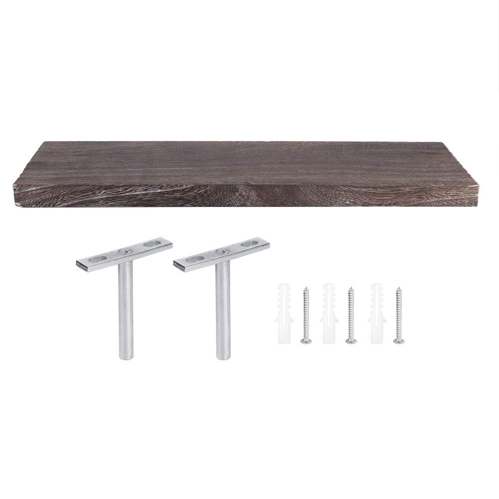 Ymiko Retro Wooden Wall Shelf - 40 x 14 x 2cm Hanging Storage Organizer for Books, Decor & Essentials | Perfect for Living Room, Kitchen, Office & Study Spaces