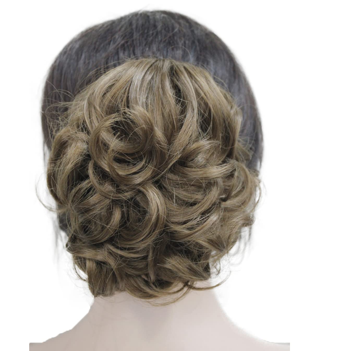 Wiginway Clip-in Ponytail Hair Extensions for Women - Curly Wavy Human Hair Piece in Light Reddish Golden Brown | Perfect for Parties, Weddings & Daily Styling