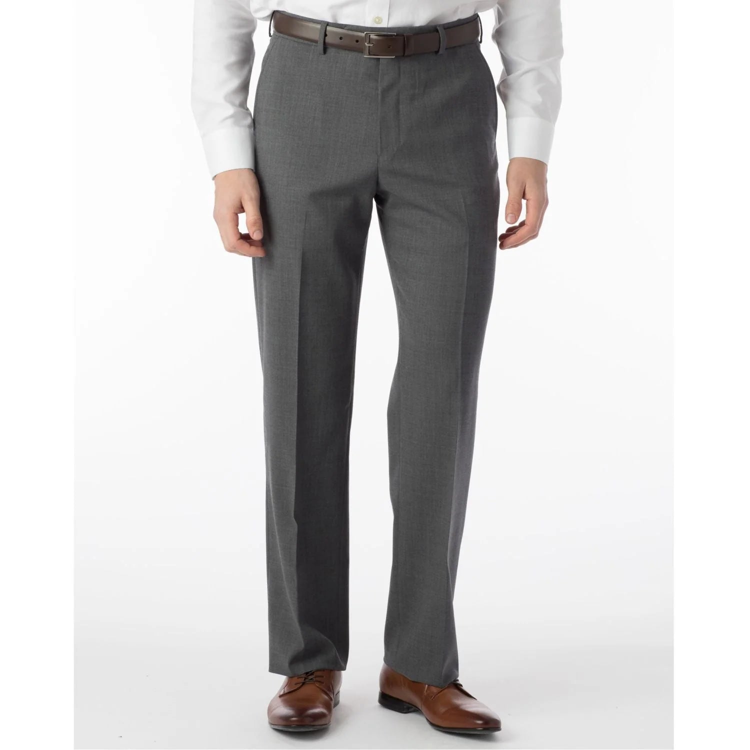 BALLIN Mid Grey Solid Travel Twill Dress - Lightweight Wrinkle-Resistant for Business Trips & Casual Outings
