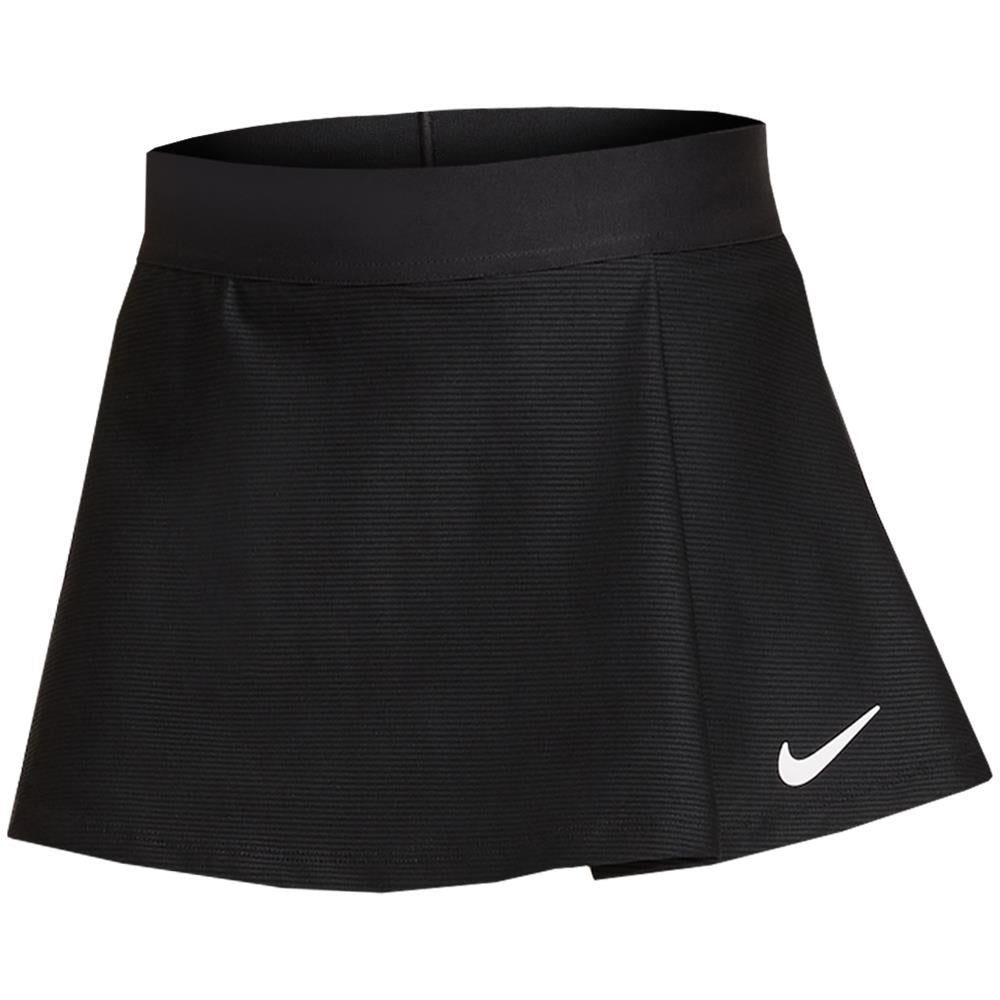 Nike Girls Victory Flouncy Skirt - Black | Breathable Tennis Skirt for Girls | Perfect for Sports, School & Casual Wear