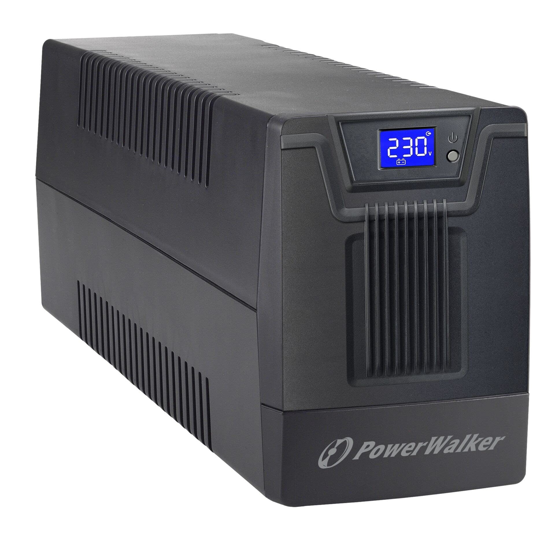 PowerWalker VI 1000 SCL UPS 1000VA/600W Line Interactive UPS with Schuko Outlet & HID Driver - Reliable Backup Power for Home Office, Gaming PC & Electronics