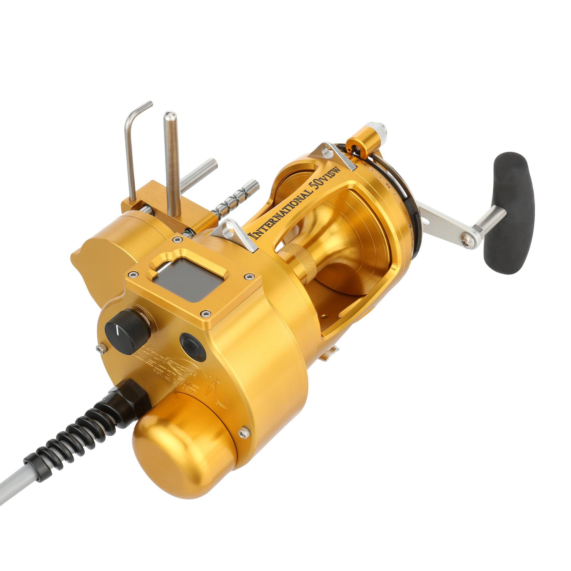 International® VI Autostop Electric Fishing Reel - Saltwater & Freshwater Spinning Reel with Auto-Stop Technology for Bass, Trout, and Catfish Fishing