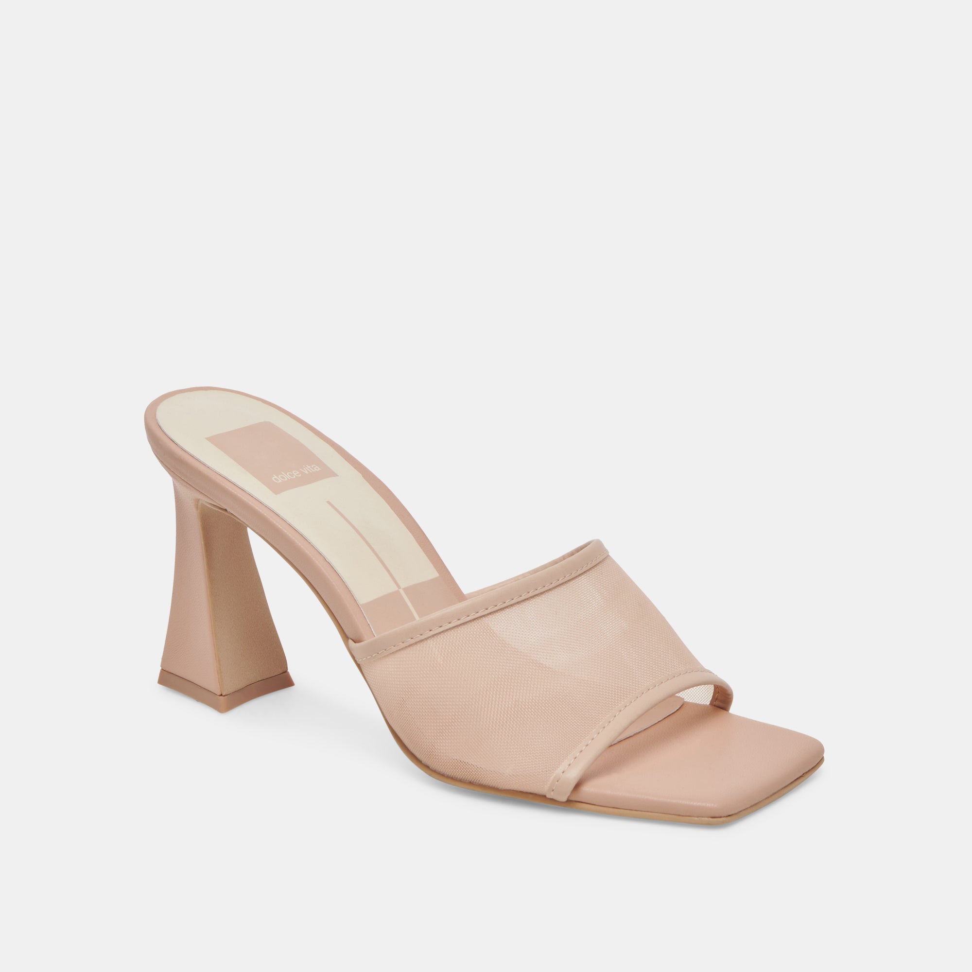 NARDA Women's High Heels - Blush Pink Mesh Pointed Toe Pumps for Party, Wedding & Evening Wear | Comfortable & Stylish Dress Shoes