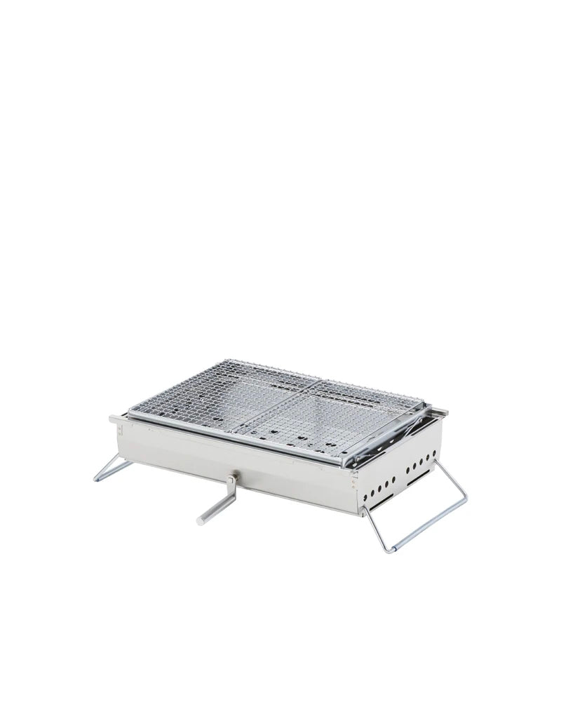Large BBQ Box CK 160 - Premium Stainless Steel Charcoal Grill for Outdoor Cooking, Camping & Backyard Parties - Perfect for Grilling, Smoking & BBQ Events