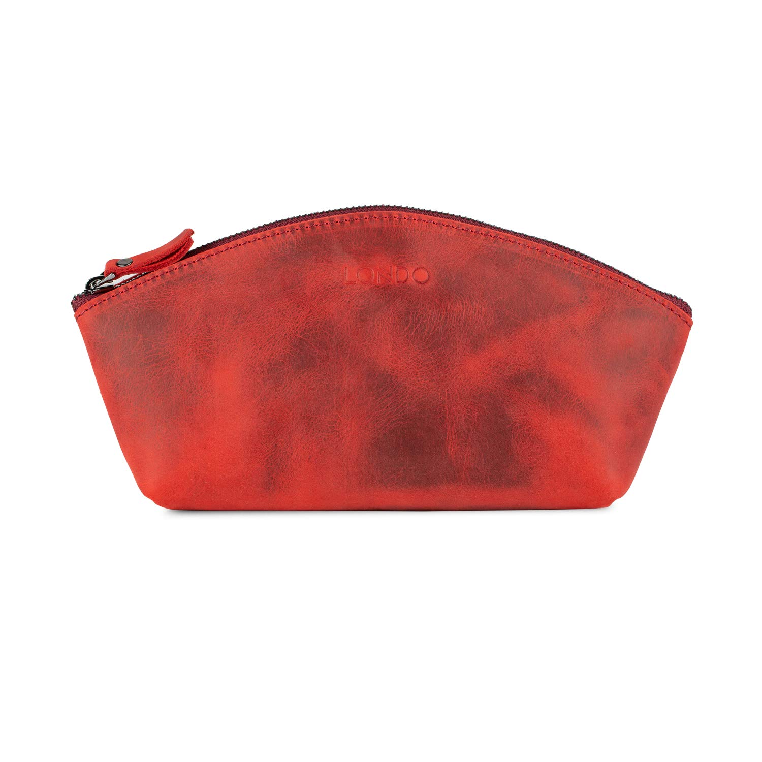 Genuine Leather Travel Toiletry Bag for Men & Women - Cosmetic Makeup Organizer, Shaving Dopp Kit, Versatile Gondola Style Handbag - Perfect for Vacation, Gym, Camping & Business Trips