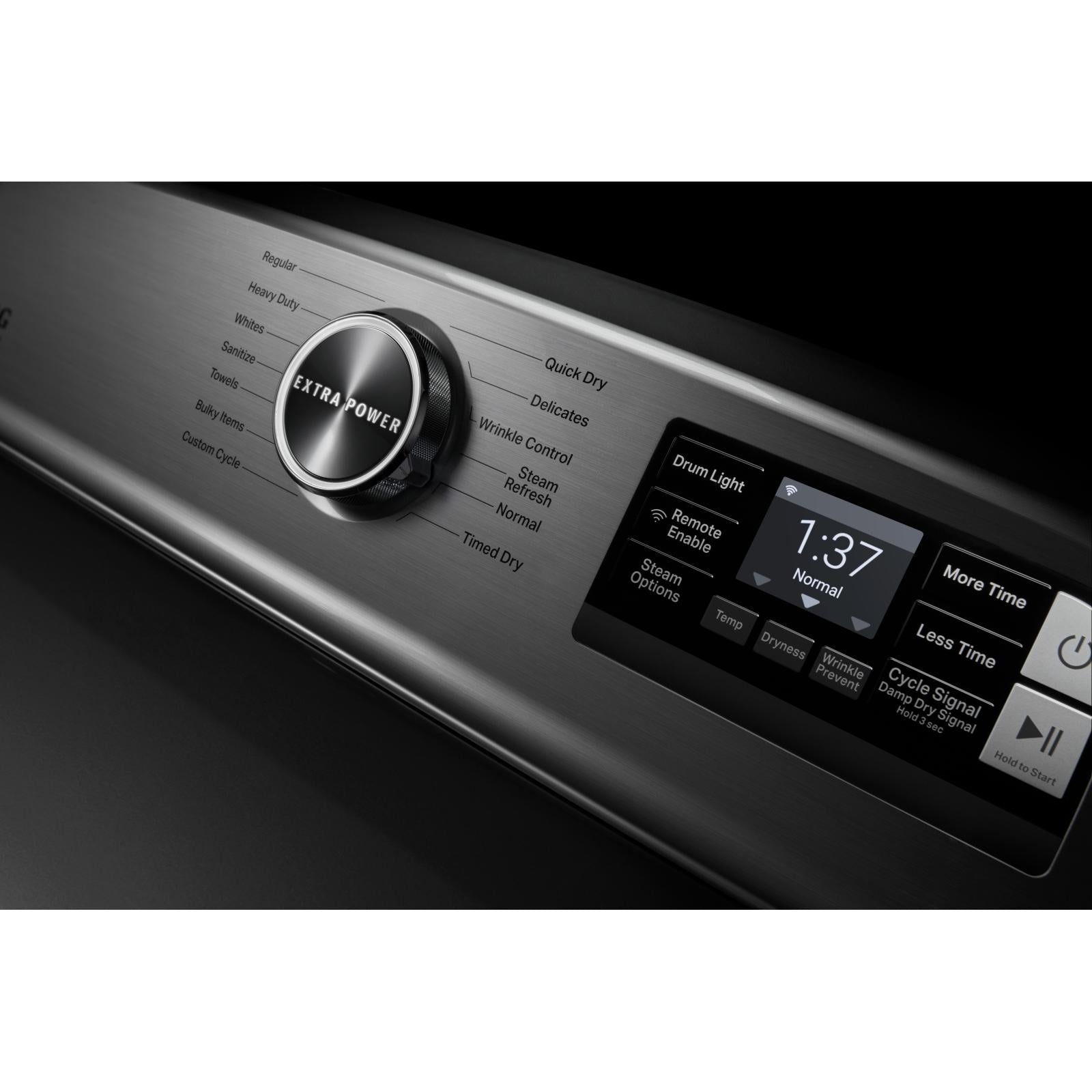 Maytag 7.4 Cu. Ft. Electric Dryer with Extra Power™ Button YMED7230HC - Perfect for Large Laundry Loads in Homes & Apartments