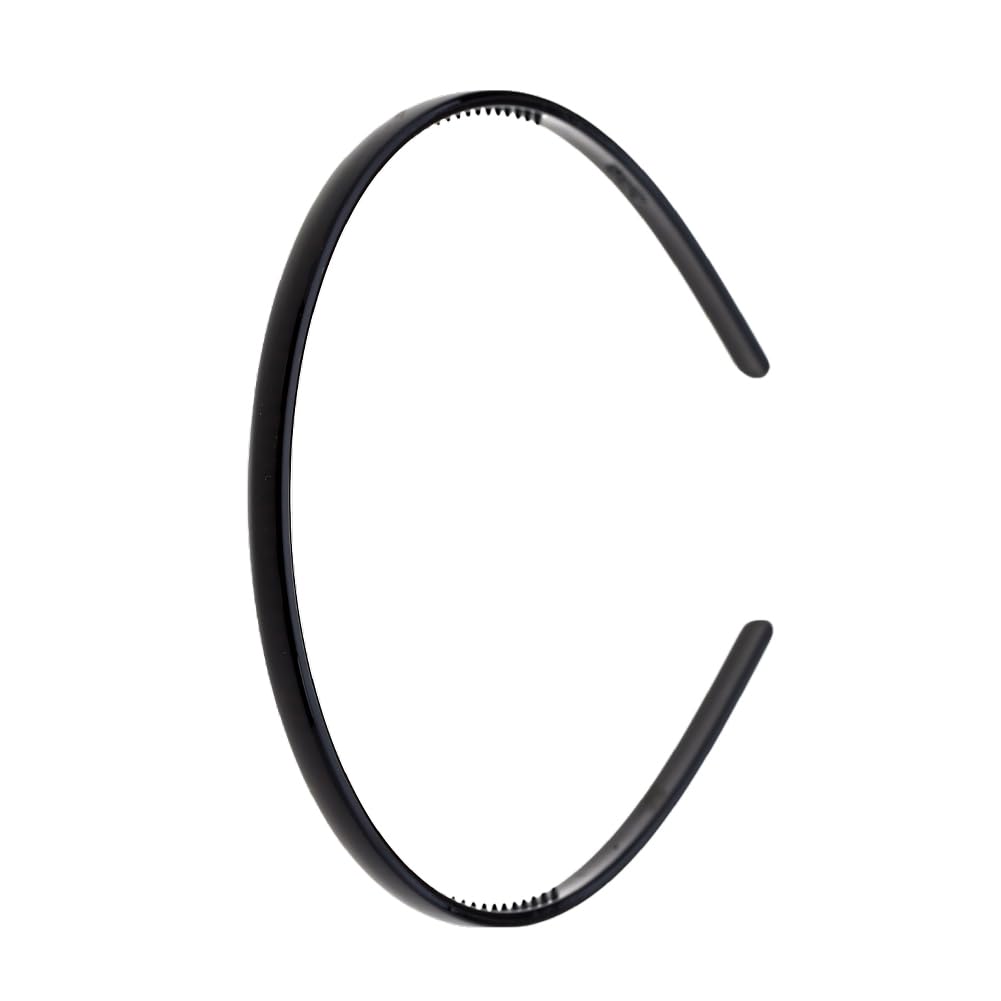 Ruihfas 2Pcs Fashion Headbands for Women & Girls - Non-Slip Hair Hoops with Teeth Comb, Small Size | Perfect for Workouts, Yoga, and Everyday Styling