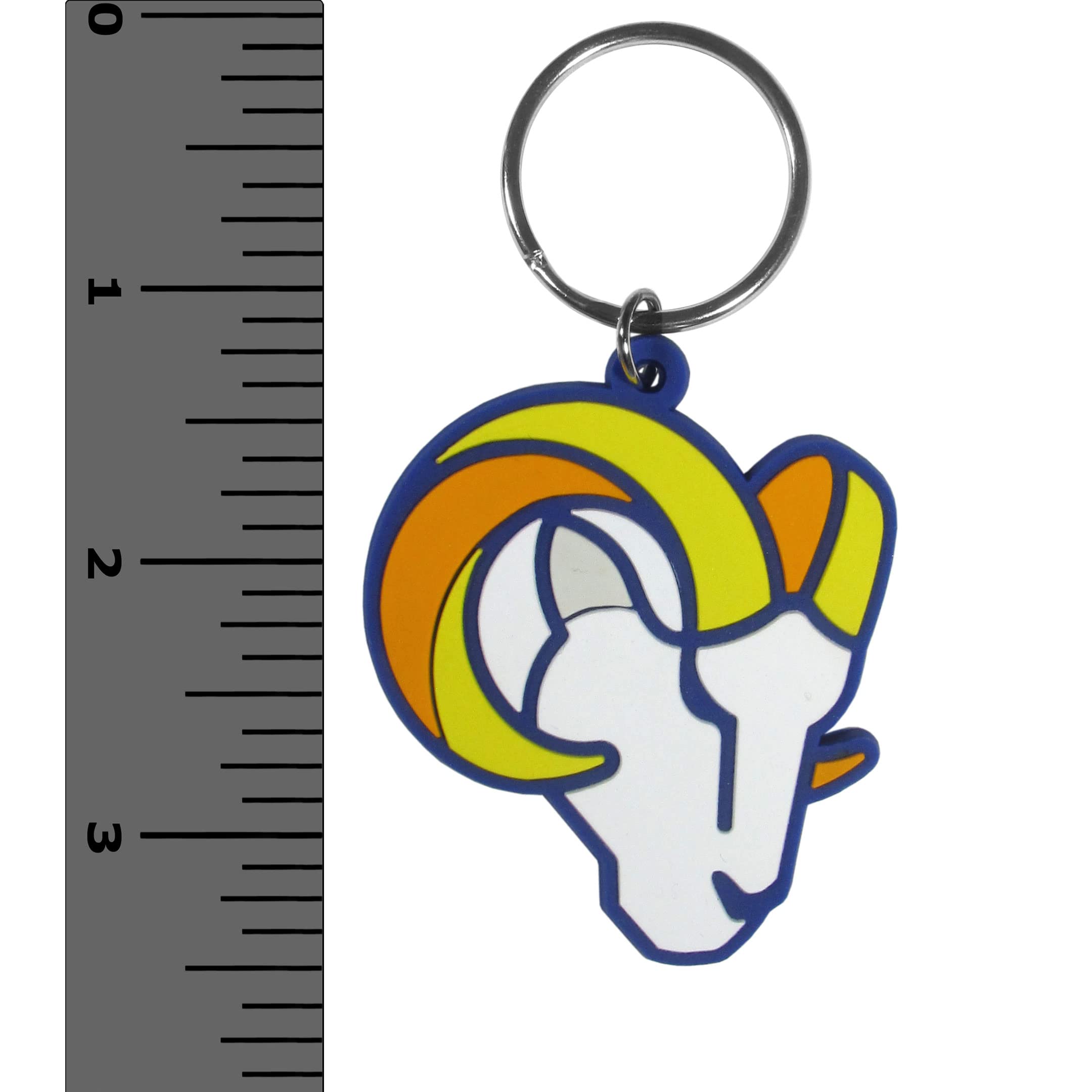 NFL Team Logo Rubber Keychain - Durable Flex Key Ring for NFL Fans - Perfect for Car Keys, House Keys, and Backpacks - Great Sports Gift for Football Enthusiasts