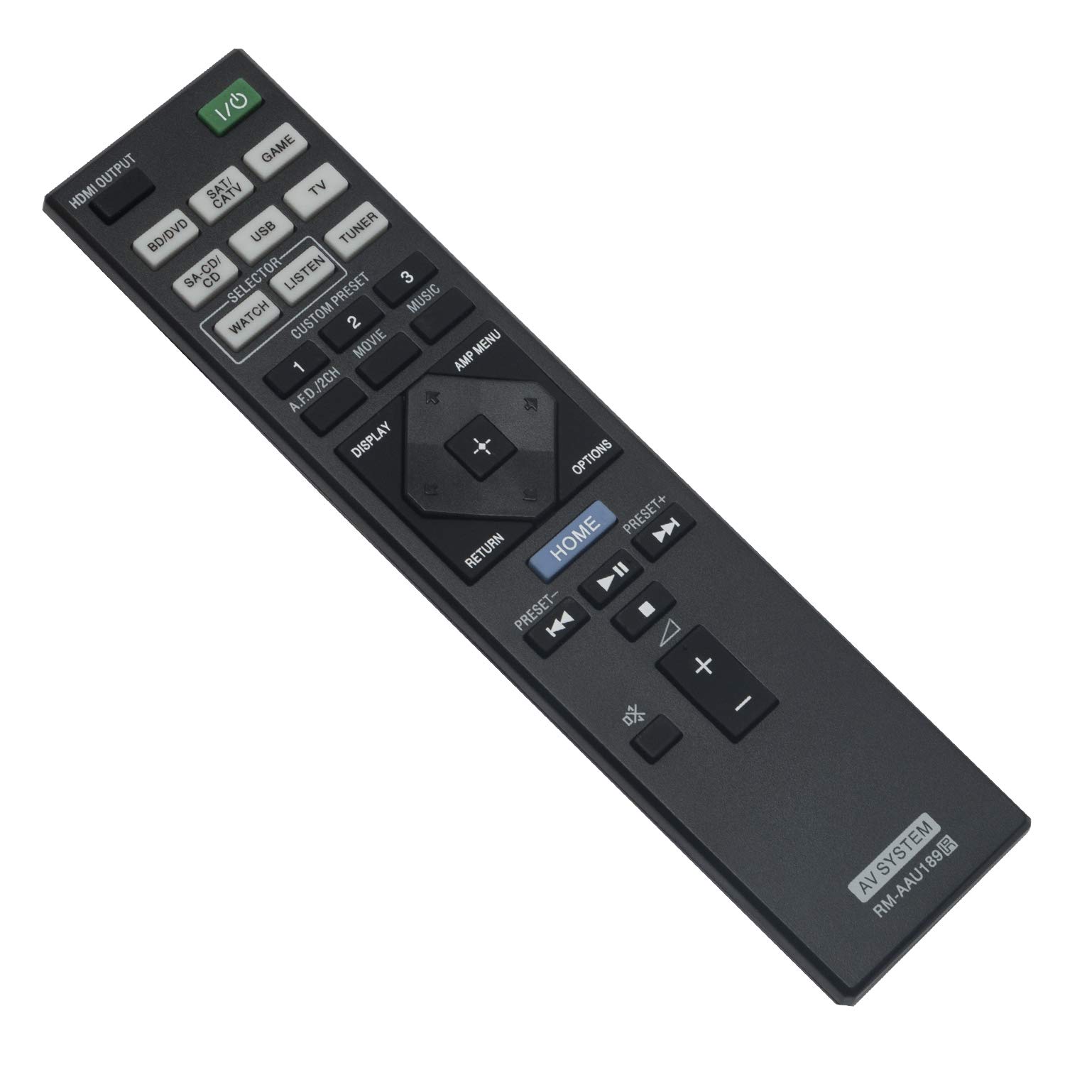 RM-AAU189 Replacement Remote Control Compatible with Sony AV Receiver STR-DN850 & STR-DN1050 Home Theater System - Perfect for Home Entertainment & Audio Setup