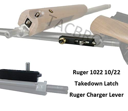 Ruger 10/22 Takedown Latch Assembly - Anodized Black Replacement Part for Ruger 10/22 Rifle - Perfect for Easy Disassembly & Maintenance | Hunting, Target Shooting & Firearm Accessories