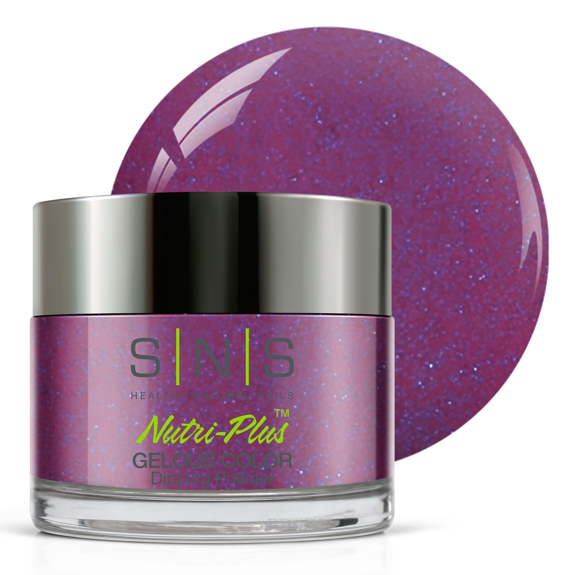 Long-Lasting SNS Nail Dip Powder - Gelous Shimmer Dipping Powder in Procrastination Purple/Violet (1 oz) | 14-Day Wear, Low Odor & No UV Lamp Needed | Perfect for Salon-Quality Manicures at Home & Professional Nail Art