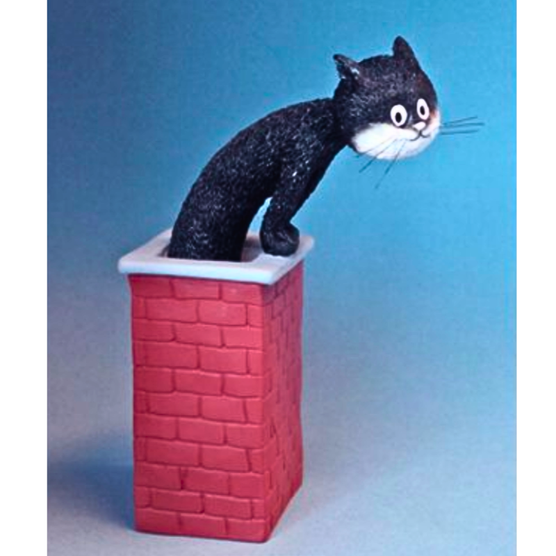 Fun Cat Figurine for Car Dashboard Decor - Cute Roof Top Cat Statue for Home, Office & Car Accessories | Perfect Gift for Cat Lovers