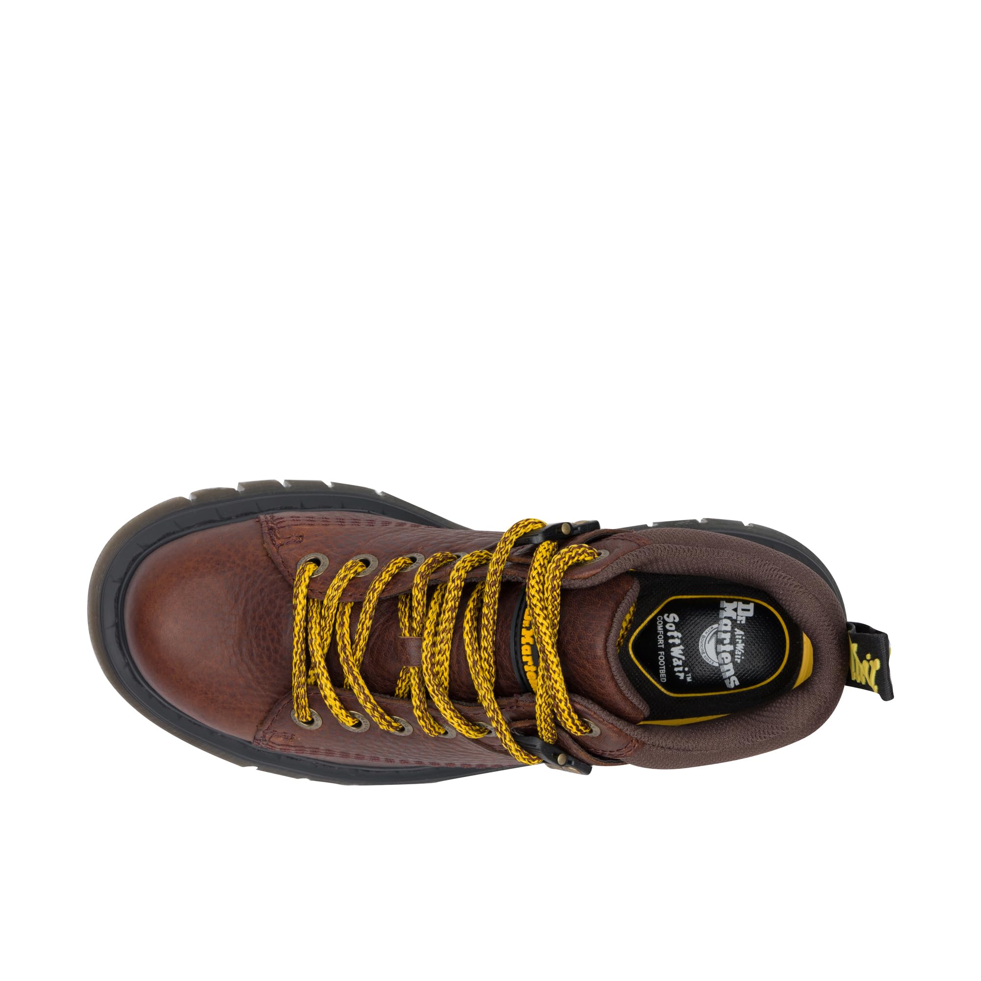 Dr. Martens 31045201040 Woodard Hiker Boots - Dark Brown Grizzly Leather & 100% Recycled Mesh - Waterproof Hiking Shoes for Men & Women - Perfect for Outdoor Adventures, Camping and Daily Wear