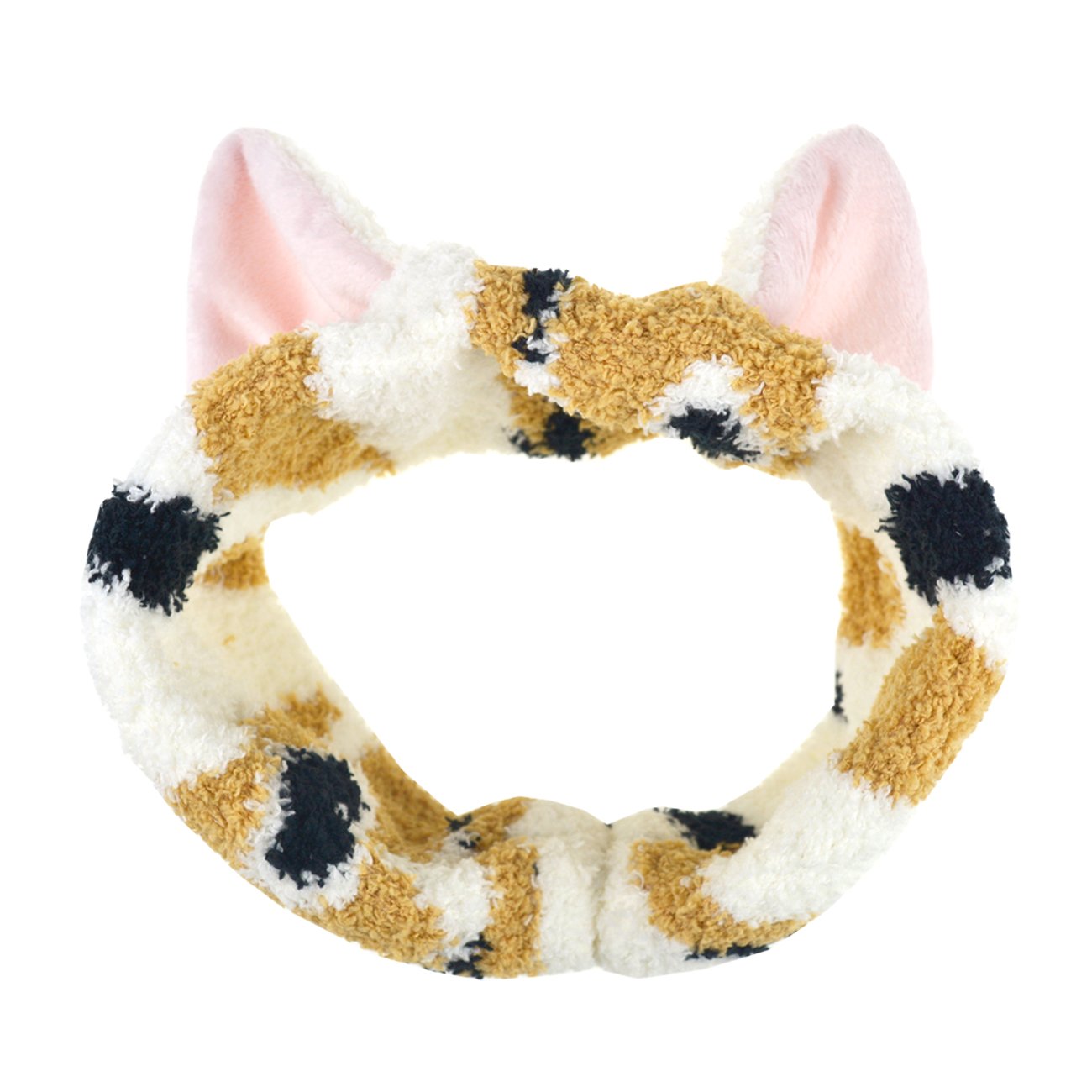 DRESHOW Spa Facial Headbands - Soft Terry Cloth Towel Headbands with Cute Cat Ears for Women | Perfect for Washing Face, Applying Makeup & Skincare Masks | Comfortable Hair Accessories for Spa, Beauty & Self-Care Routines