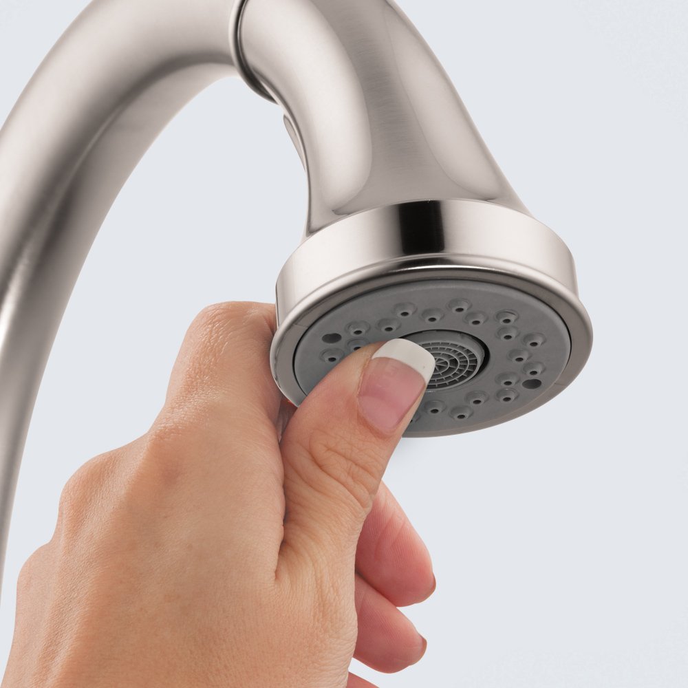 Hansgrohe Talis C Gold High Arc Pull-Down Kitchen Faucet with Sprayer - Brushed Gold Finish (Model 04215250) - Perfect for Modern Farmhouse & Luxury Kitchen Renovations