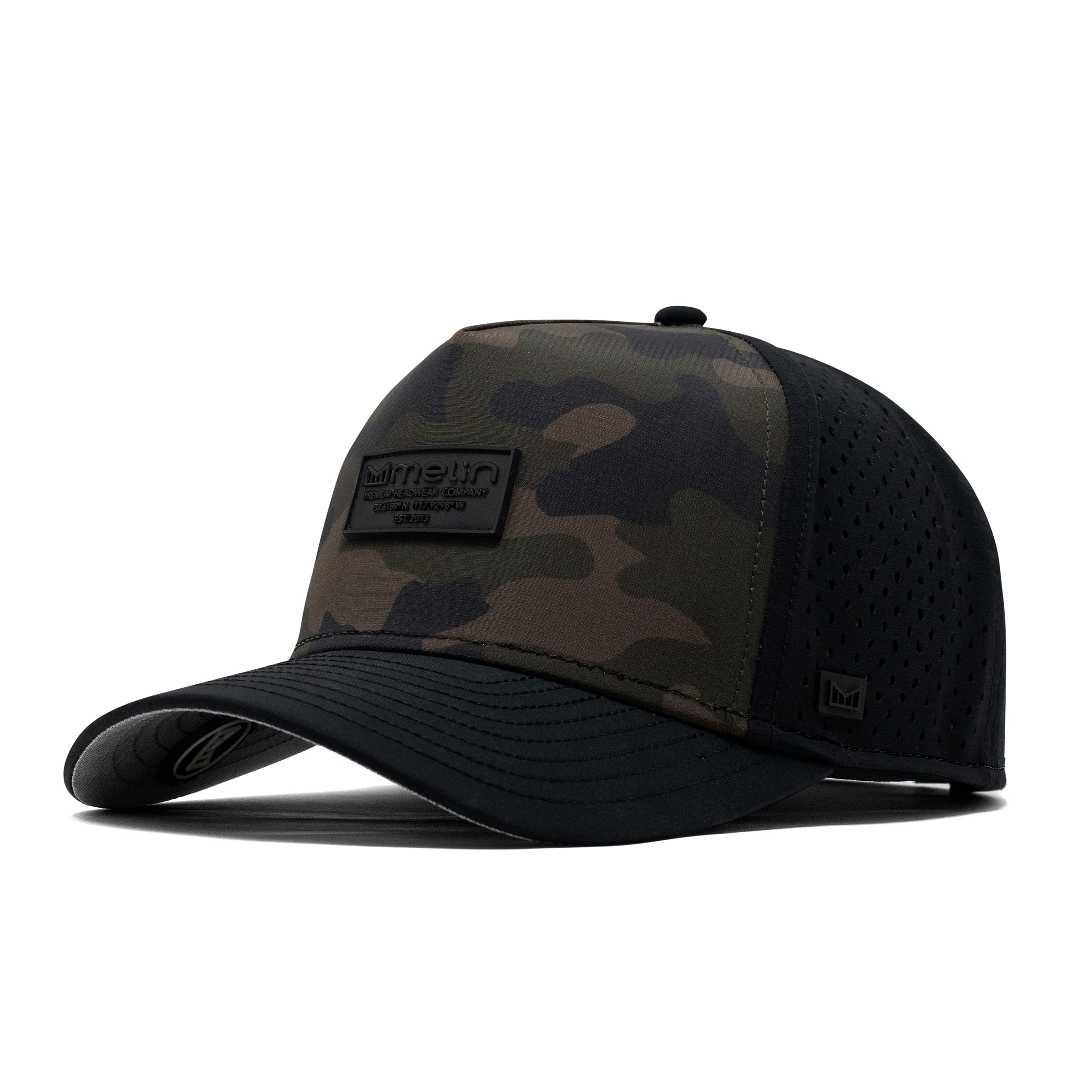 Melin Odyssey Brick Hydro Snapback Hat - Water-Resistant Baseball Cap for Men & Women - Adjustable Unisex Golf, Running & Workout Hat - Perfect for Outdoor Sports, Fitness & Casual Wear