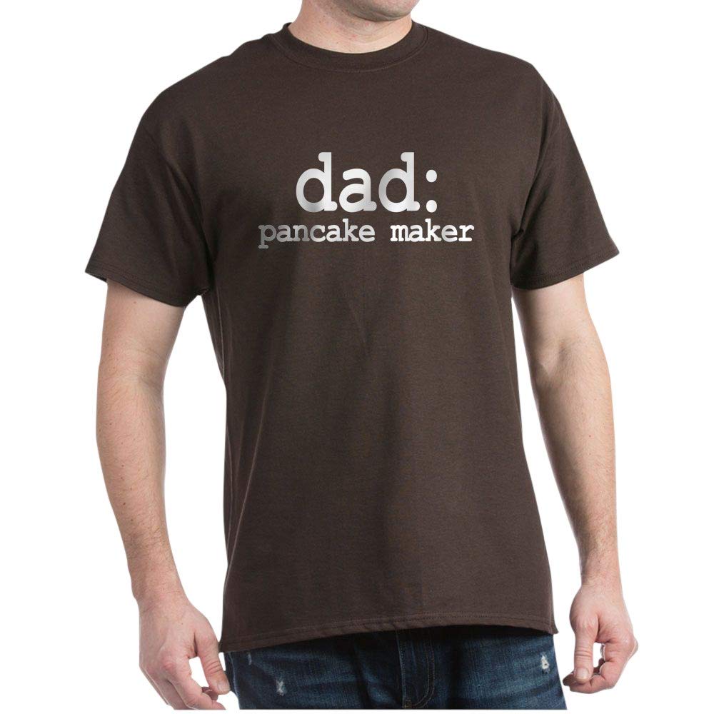 Funny Dad Pancake Maker Graphic T-Shirt - Dark Cotton Tee for Father's Day, Breakfast Lovers & Casual Wear