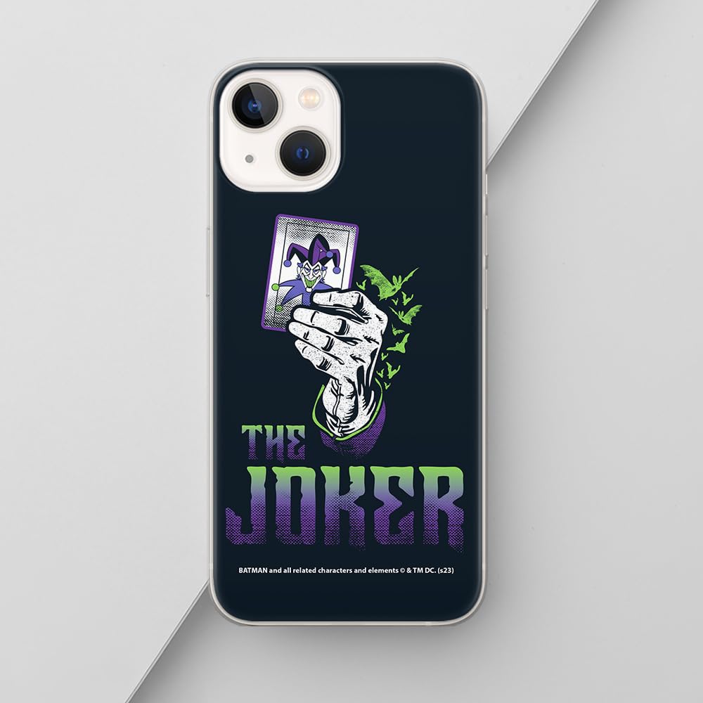 Official DC Comics Joker 030 Licensed iPhone 13 Case - Shockproof TPU Phone Cover with Precise Fit | Perfect for Daily Protection & DC Fans Collection