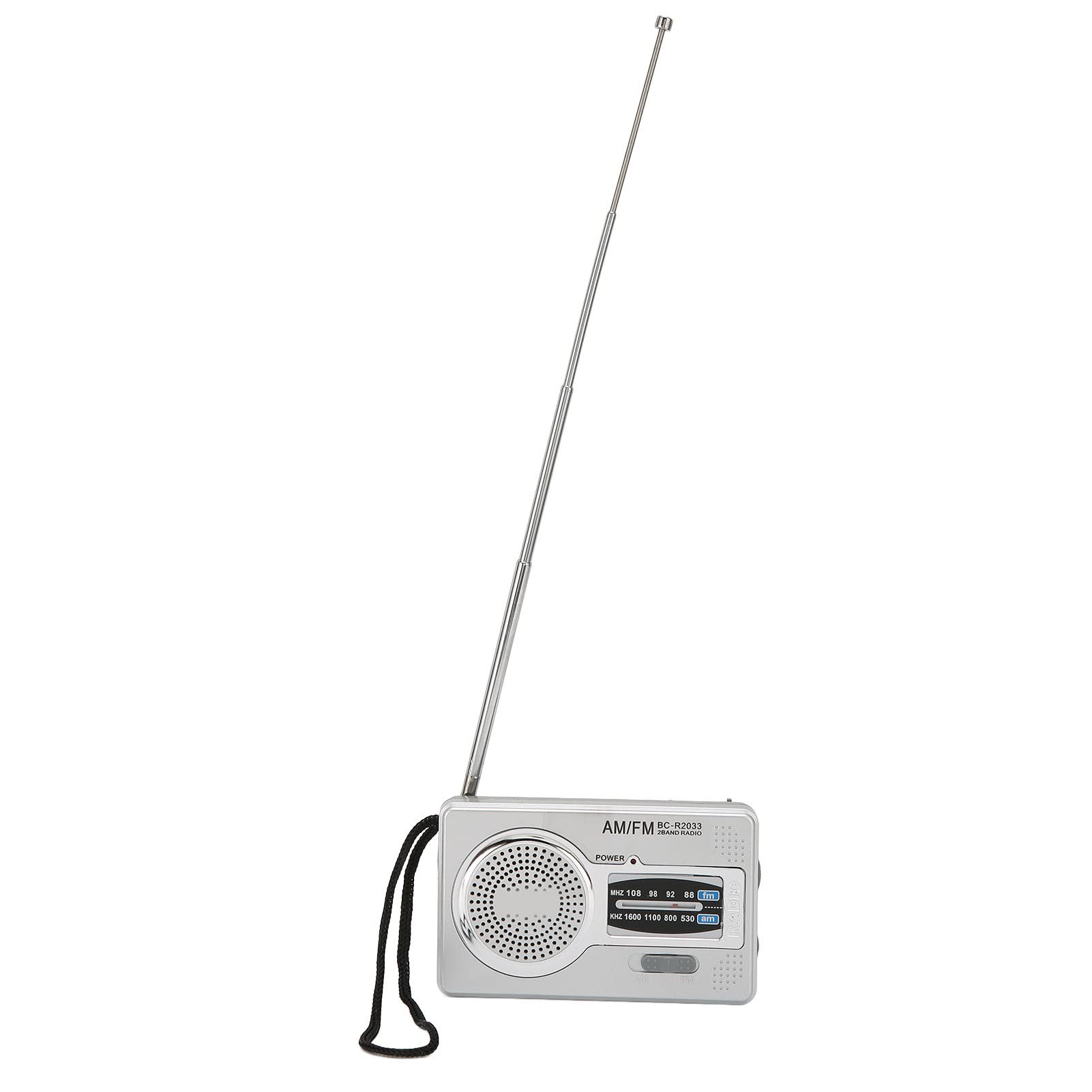 ASHATA AM FM Portable Pocket Radio - Compact Transistor Radio with Headphone Jack & Built-in Speaker DSP Chip | Battery Operated (AA) | Perfect for Seniors, Emergency Kits, Outdoor Activities & Daily Use