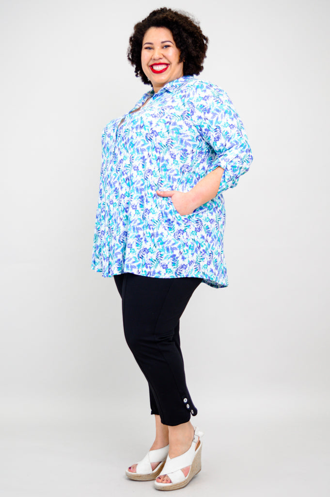 Celine Blouse Women's Linen Bamboo Shirt | Melbourne Style Summer Top | Perfect for Office Wear & Casual Outings