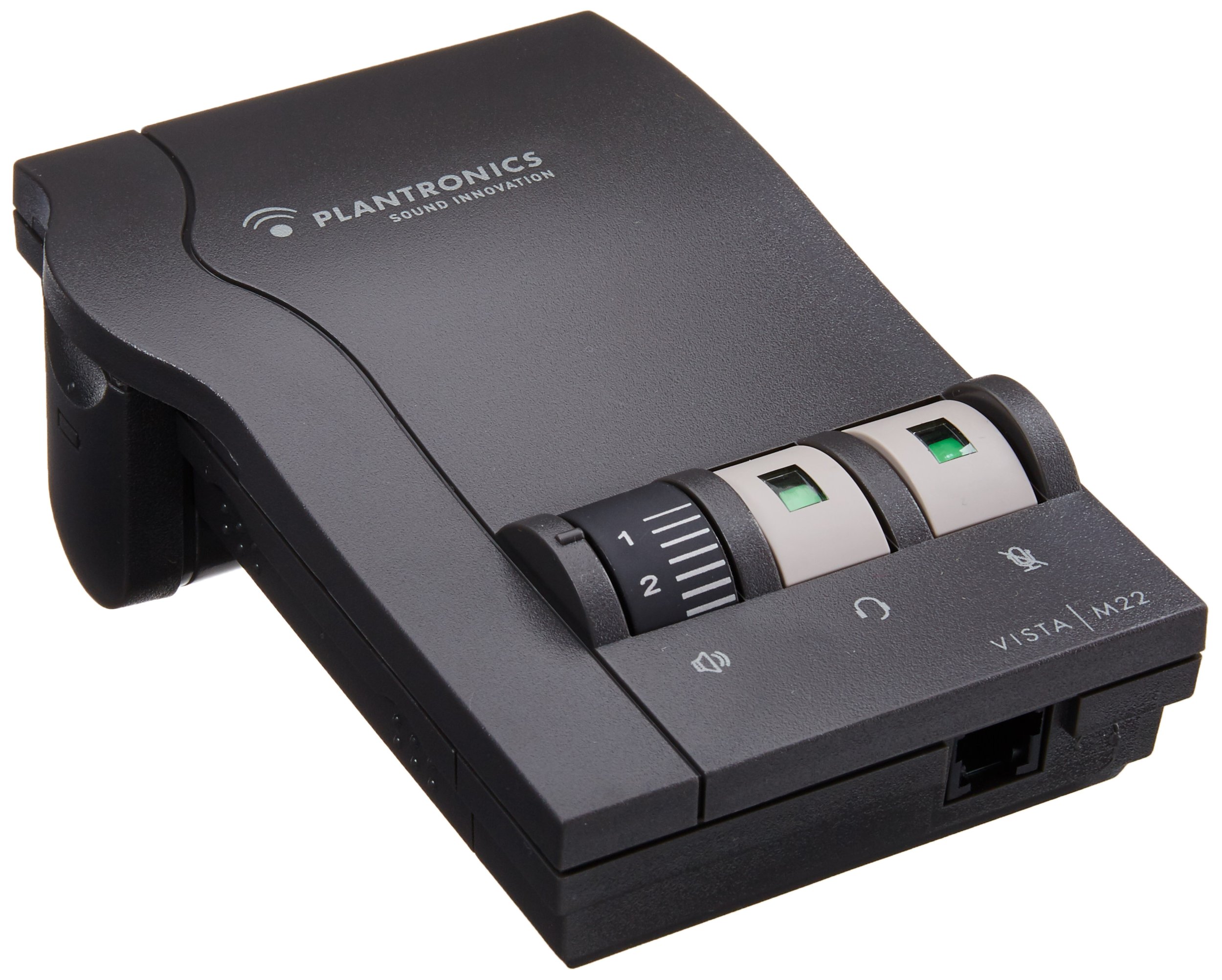 Plantronics M22 Vista Universal Amplifier with Wideband Support for Phones & Headsets - Ideal for Office, Call Centers, and Remote Work