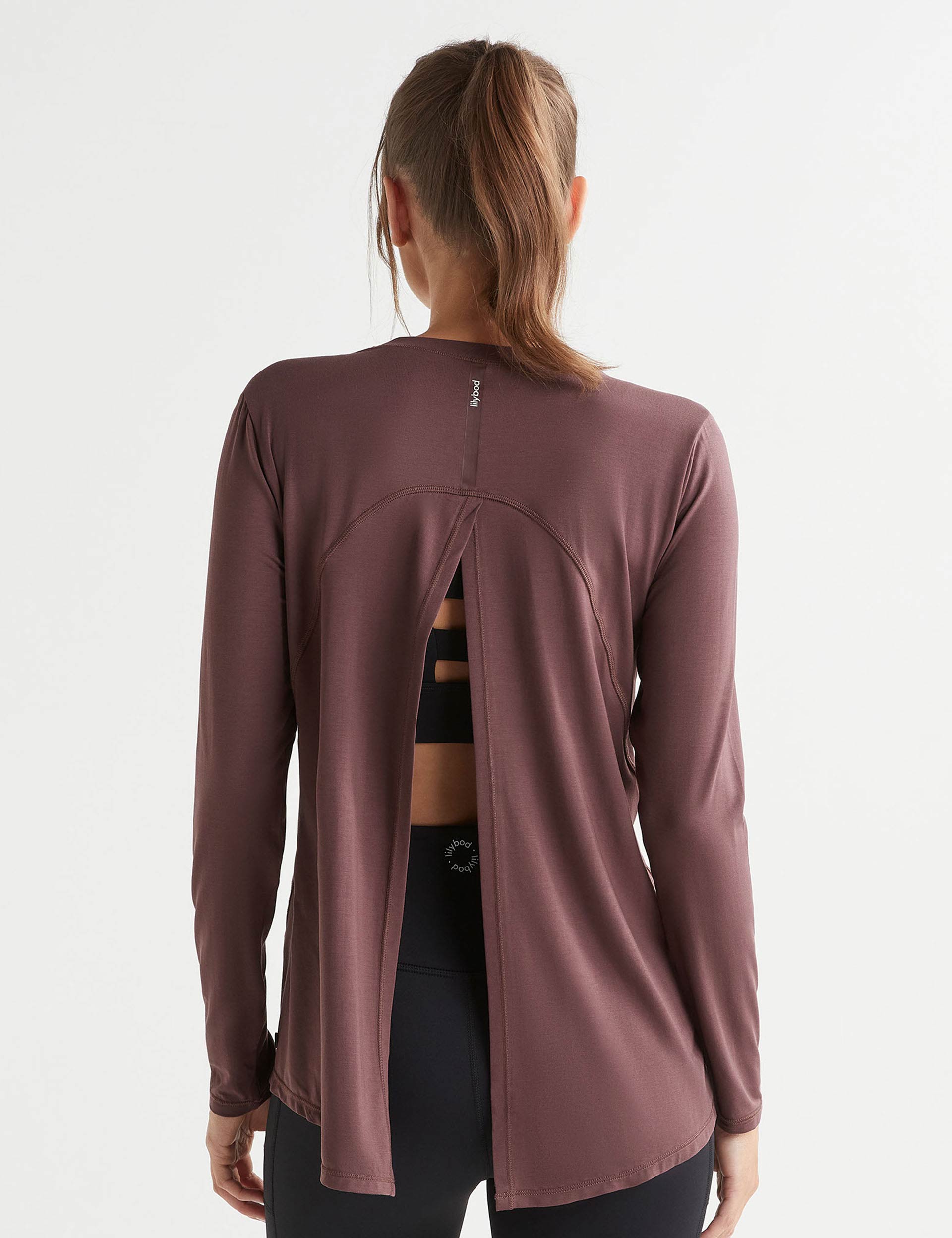 Kendall Women's Long Sleeve T-Shirt Burgundy - Soft Casual Blouse for Work, Date Night & Everyday Wear