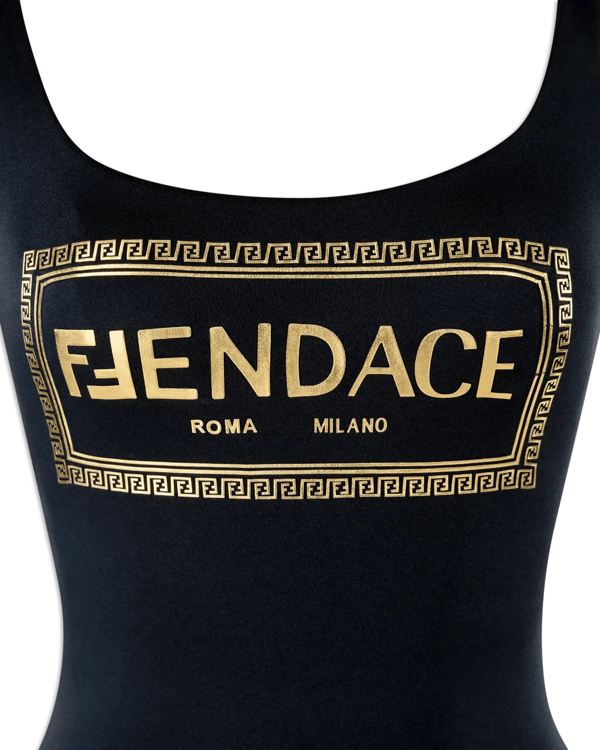 Fendi X Versace FENDACE One Piece Swimsuit for Women | Luxury Designer Swimwear | High-Quality Bathing Suit for Beach, Pool & Vacation