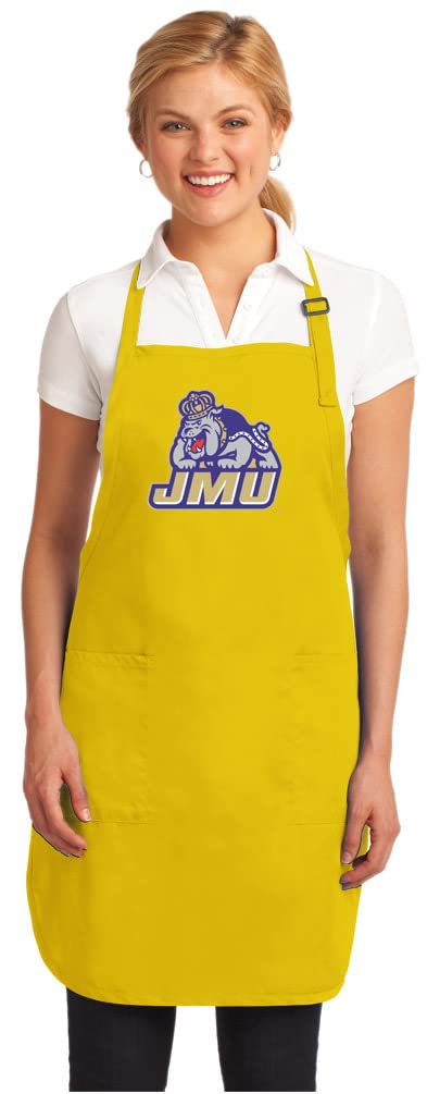 JMU Apron - James Madison University Official Apron, Made in USA, Durable & Adjustable for Cooking, Grilling, Baking & DIY Crafts