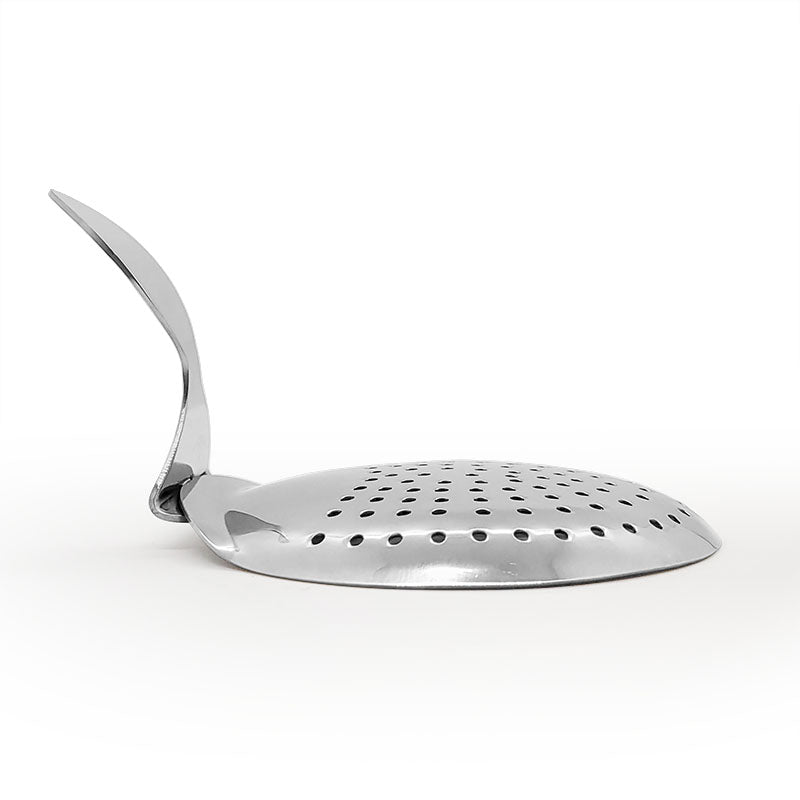 BarConic® Julep Strainer - Premium Stainless Steel Cocktail Strainer with Curved Handle for Mint Juleps & Classic Cocktails | Perfect for Home Bars & Professional Mixology