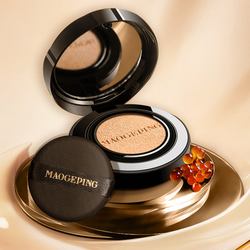 MAOGEPING Nourishing Air Cushion Foundation - Hydrating BB Cream with SPF for Flawless Coverage | Perfect for Daily Makeup & On-the-Go Touch Ups