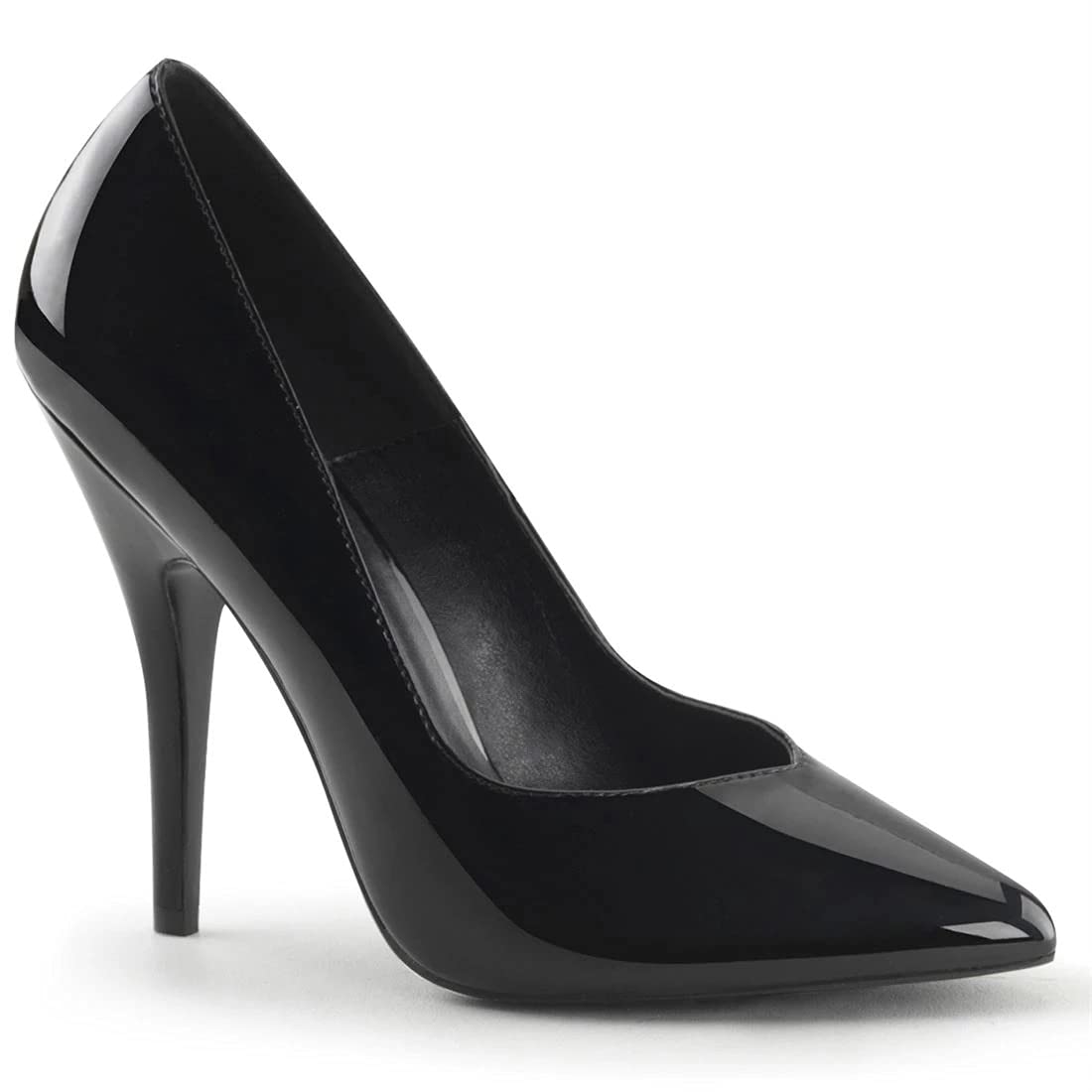 5.12 Inch Women's Elegant Wedding Party Pumps - Pointed Toe Stiletto High Heels for Brides, Dancers & Special Occasions - Black Size 9 - Perfect for Weddings, Pole Dancing & Evening Events