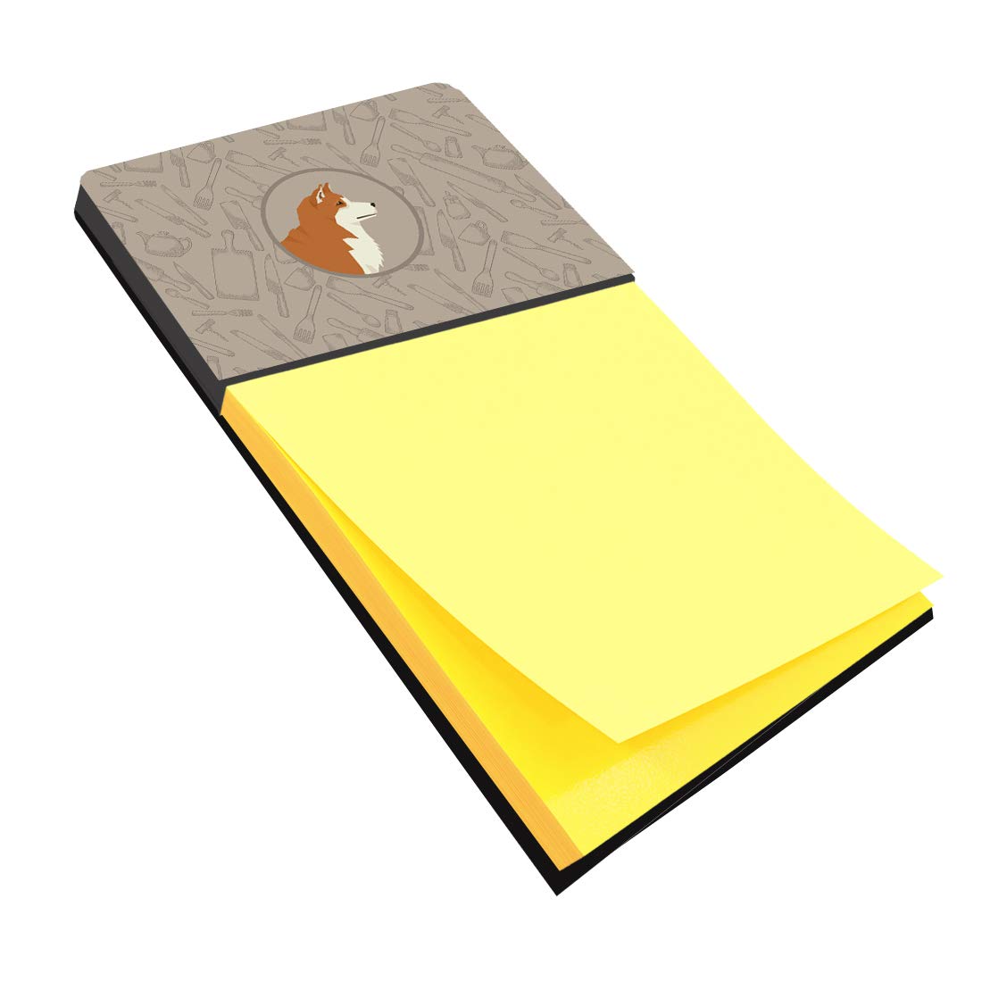 Sticky Note Holder for Kitchen - Akita Design Memo Pad Organizer | Perfect for Grocery Lists, Recipes & Reminders