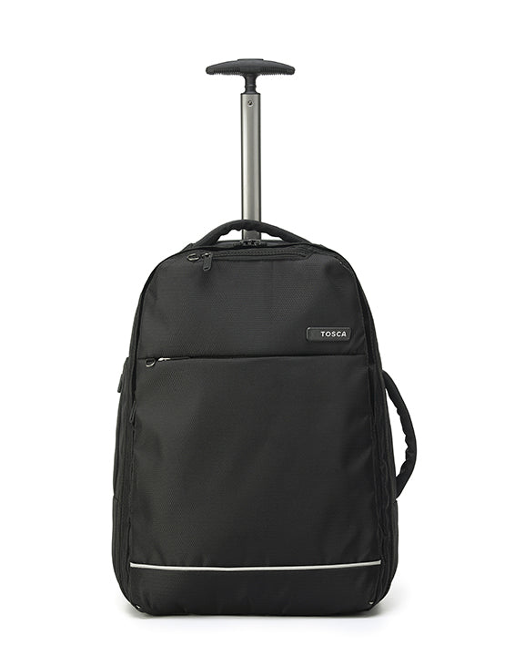 Tosca SO LITE AIR5055 TB A Lightweight Carry-On Trolley Backpack - Black | Perfect for Travel, Business Trips & Daily Commute