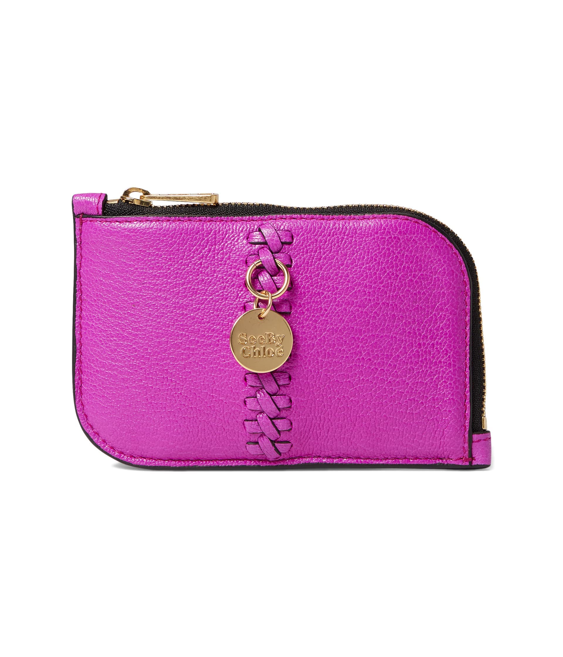 See by Chloe Women's Tilda Card Case - Slim Leather Wallet for Credit Cards & ID - Perfect for Everyday Use, Travel, and Minimalist Lifestyle