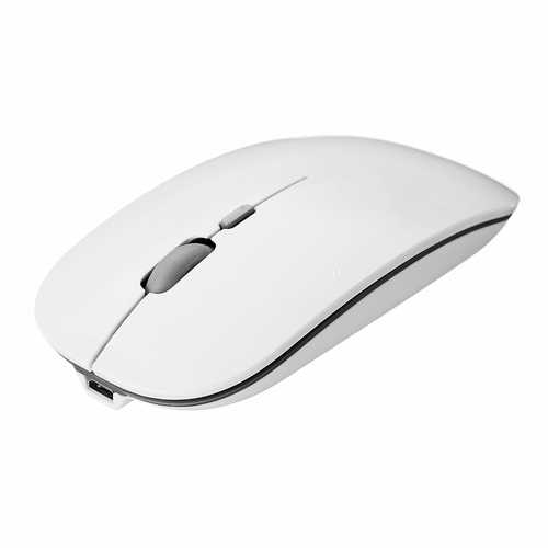 Azzor N5 2400DPI Rechargeable Wireless Mouse - 2.4GHz Ultra Thin Ergonomic Mouse for Laptop, PC, Mac - Perfect for Office Work, Gaming & Travel