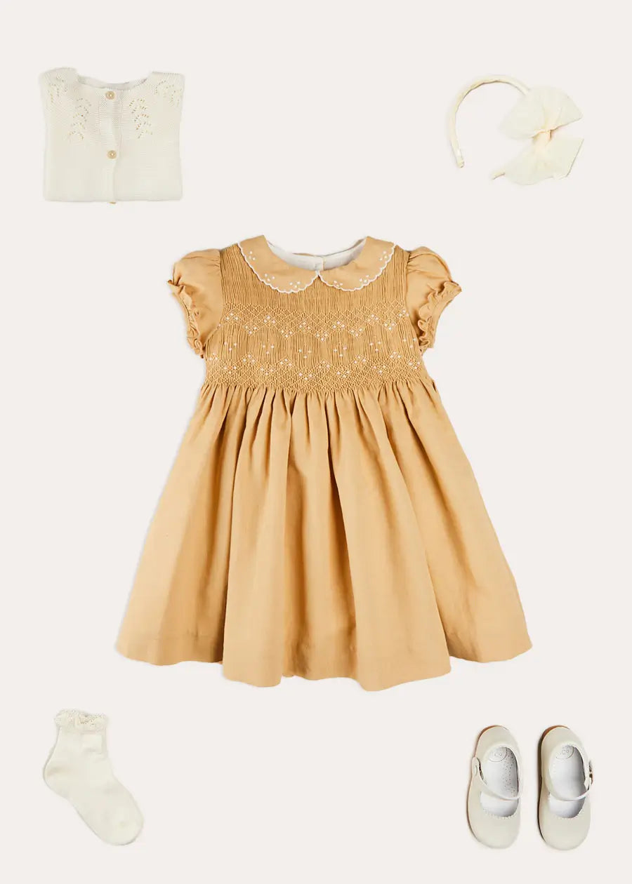 Almond Dress for Toddler Girls - Cute & Comfortable Outfit for Playdates, Parties & Everyday Wear