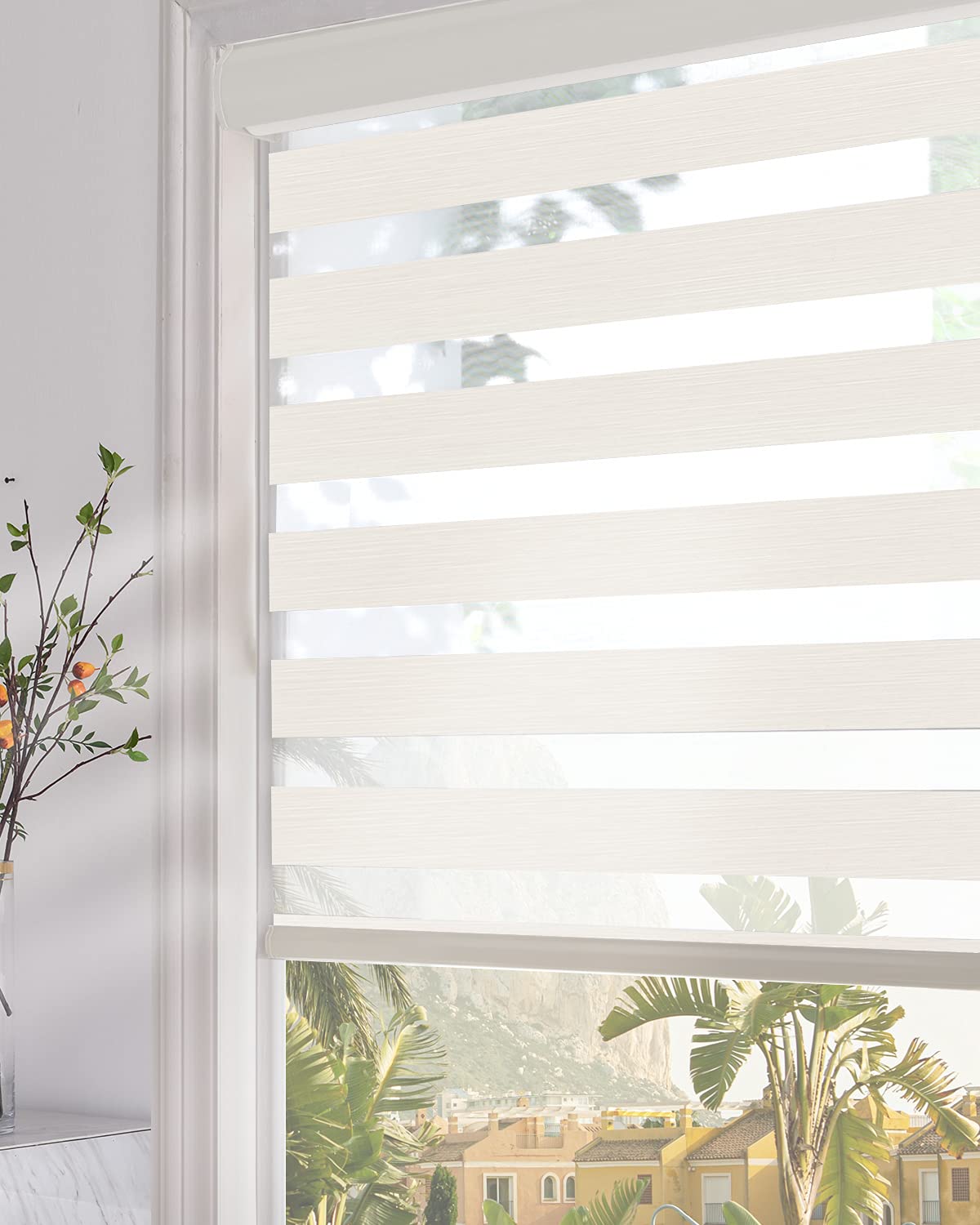 Persilux Zebra Blinds Dual Layer Roller Sheer Shades - 71