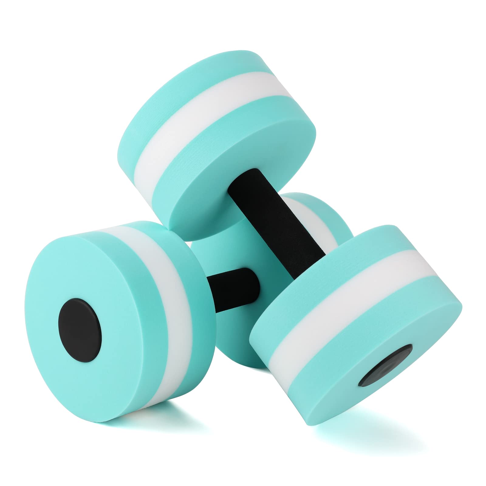 Garhelper Water Dumbbells - 2 Pack Foam Dumbbells for Water Aerobics, Pool Fitness & Swimming Training | Buoyant Resistance Equipment for Weight Loss & Water Sports | Perfect for Aqua Gym, Home Pool Workouts & Swim Training