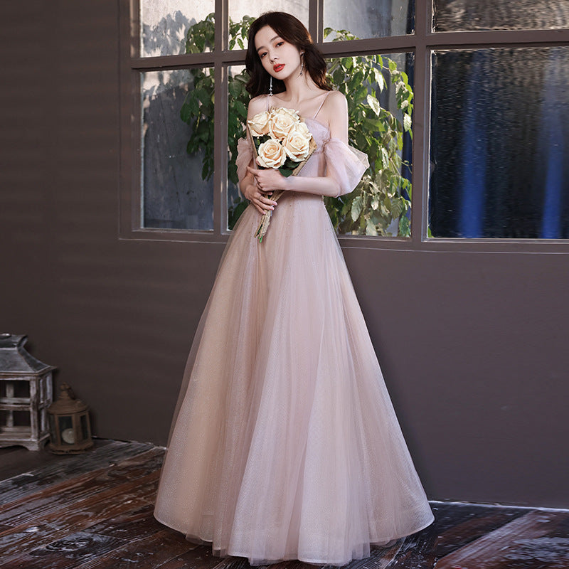 Pink Off Shoulder Fairy Prom Dress - Sweetheart A-Line Formal Gown for Homecoming, Quinceañera & Evening Parties | Elegant Ball Dress for Prom Night, Wedding Guest & Special Occasions